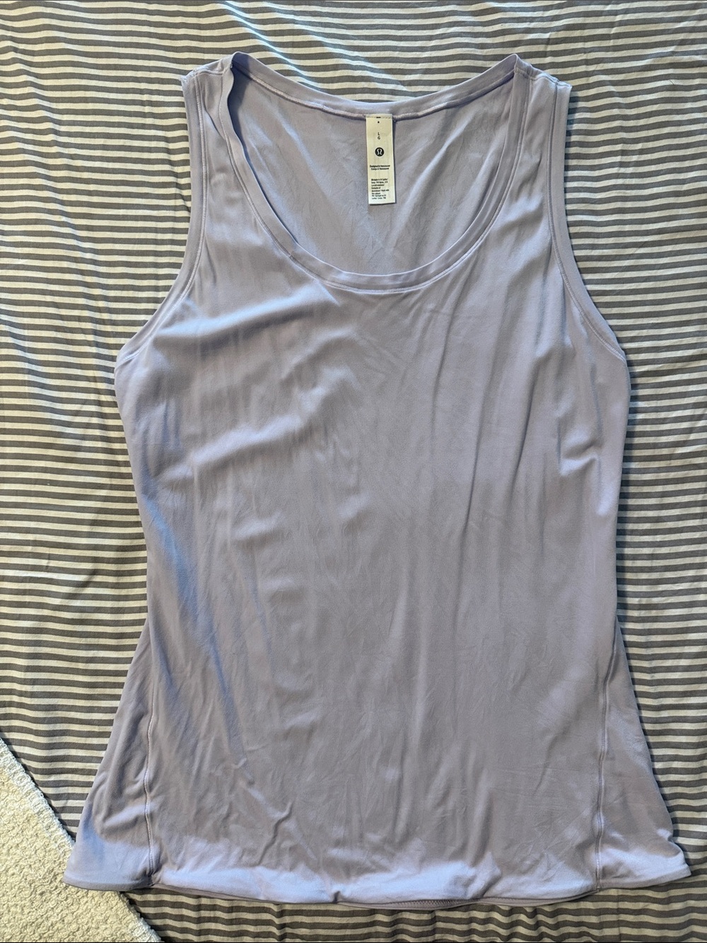 Women's Lavender Sleeveless Fitted Tank Top
